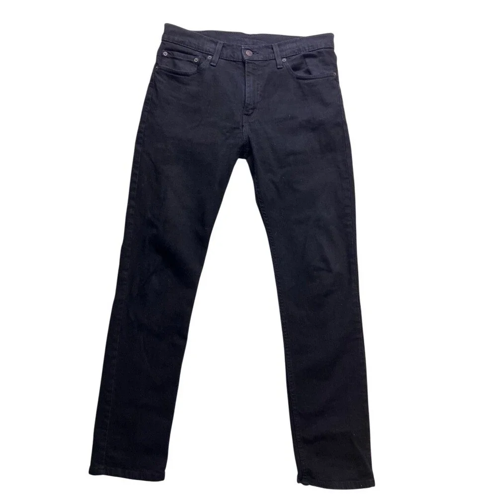 Levi's 511 Slim Fit Jeans Mens‎ 32x32 Black Stretch Denim Pants Classic